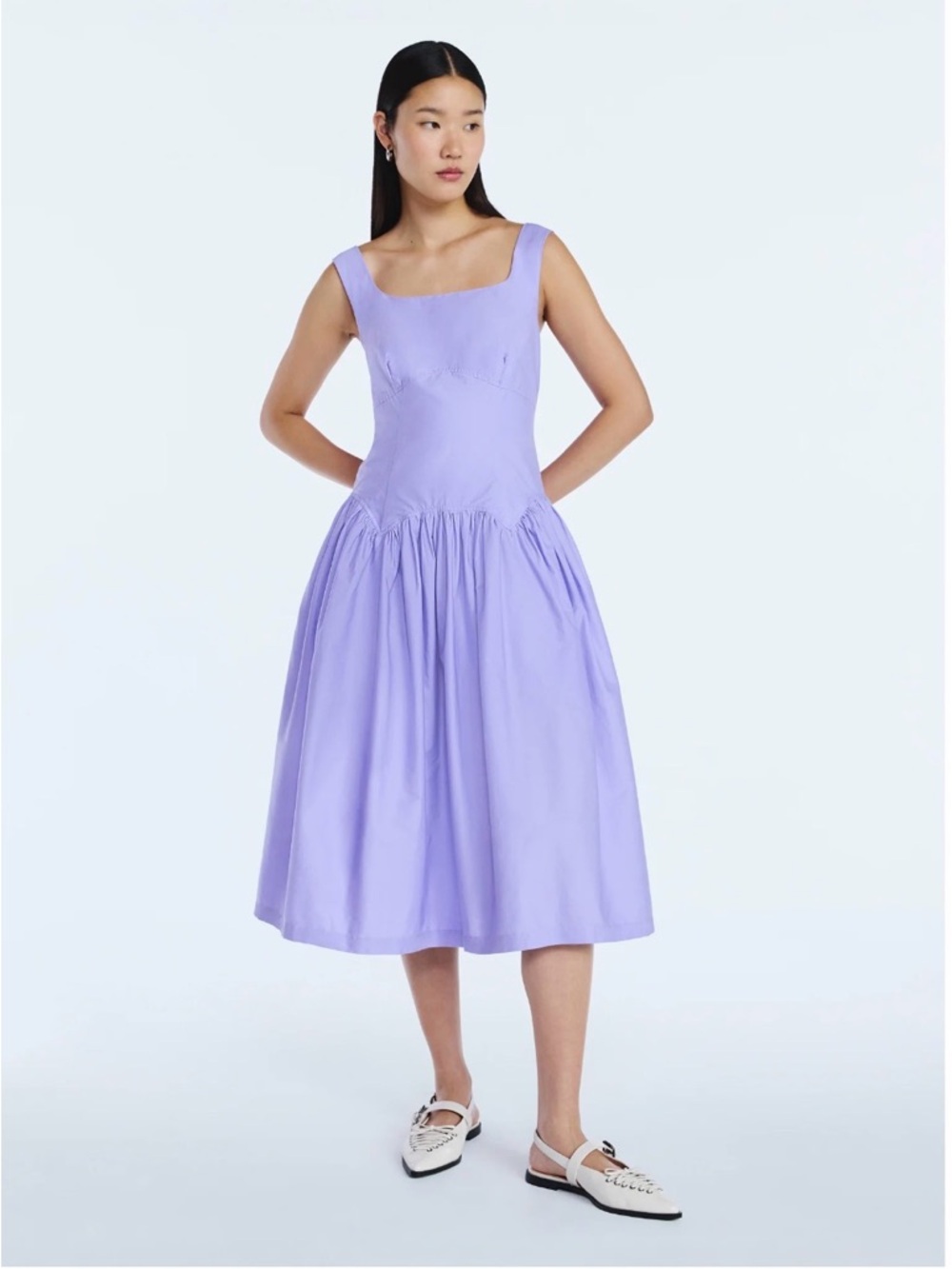 Women’s Cotton Maxi Dress with Bow Back, Sizes XS-4X